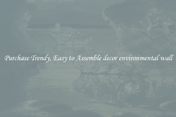 Purchase Trendy, Easy to Assemble decor environmental wall