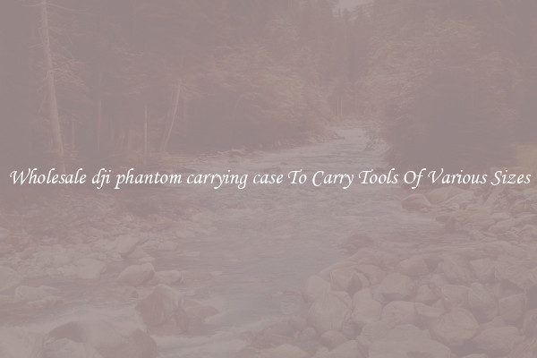 Wholesale dji phantom carrying case To Carry Tools Of Various Sizes