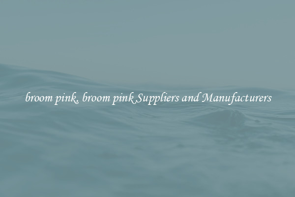 broom pink, broom pink Suppliers and Manufacturers