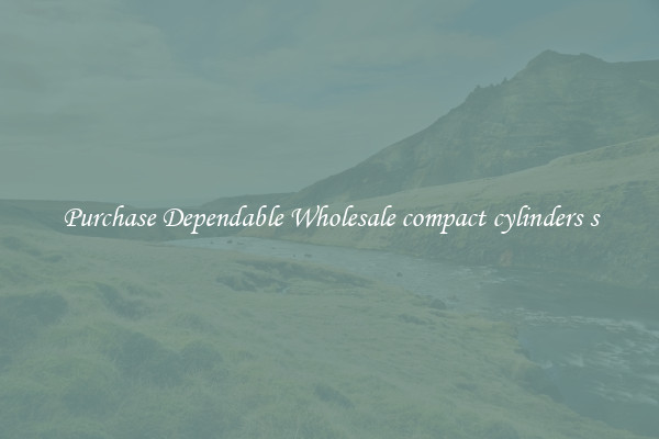 Purchase Dependable Wholesale compact cylinders s
