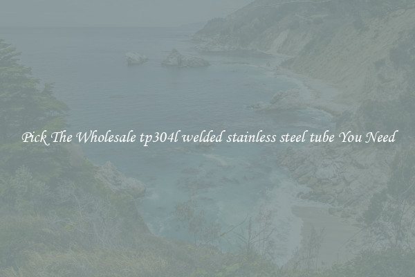 Pick The Wholesale tp304l welded stainless steel tube You Need