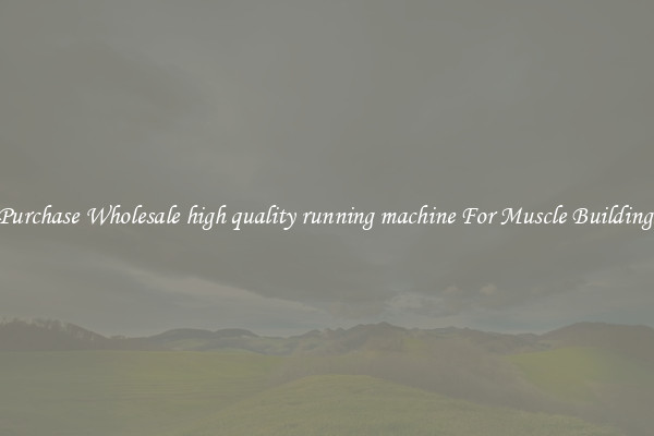 Purchase Wholesale high quality running machine For Muscle Building.