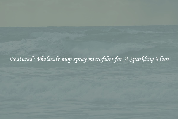 Featured Wholesale mop spray microfiber for A Sparkling Floor