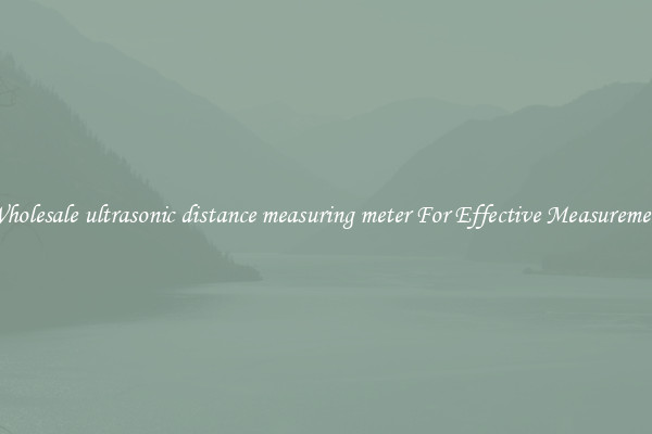 Wholesale ultrasonic distance measuring meter For Effective Measurement