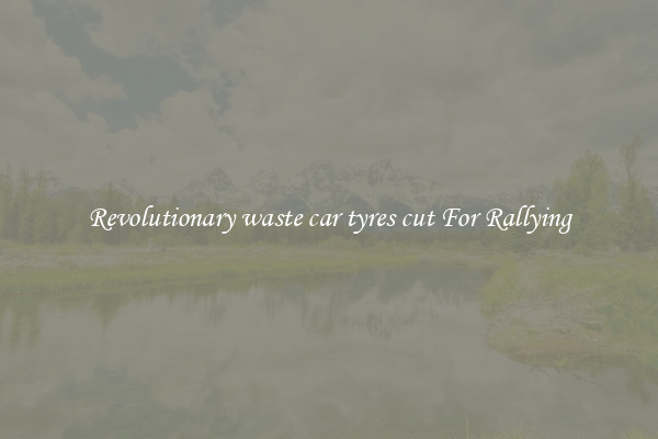 Revolutionary waste car tyres cut For Rallying