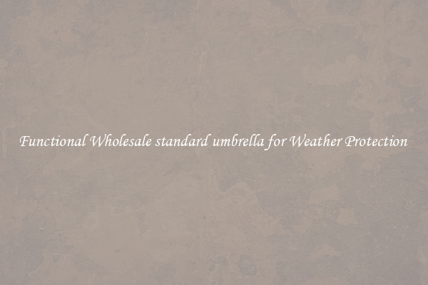 Functional Wholesale standard umbrella for Weather Protection 