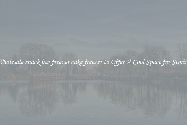 Wholesale snack bar freezer cake freezer to Offer A Cool Space for Storing
