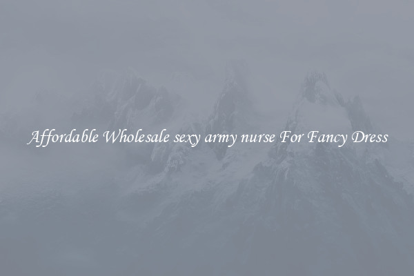 Affordable Wholesale sexy army nurse For Fancy Dress